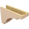 Ekena Millwork 5"W x 15"D x 10"H Classic Pescadero Rough Cedar Woodgrain TimberThane Corbel, Primed Tan CORUR05X15X10PECRCPR - alternate 4